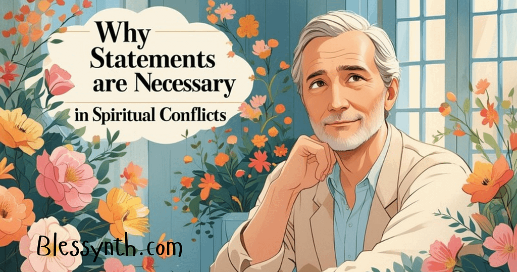 Why Statements Are Necessary in Spiritual Conflicts