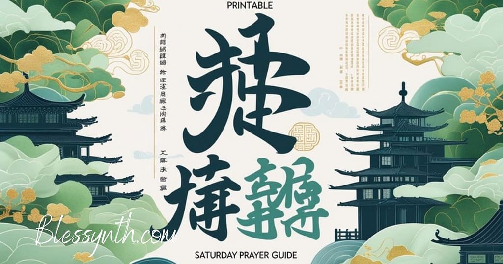 Printable Saturday Prayer Guide