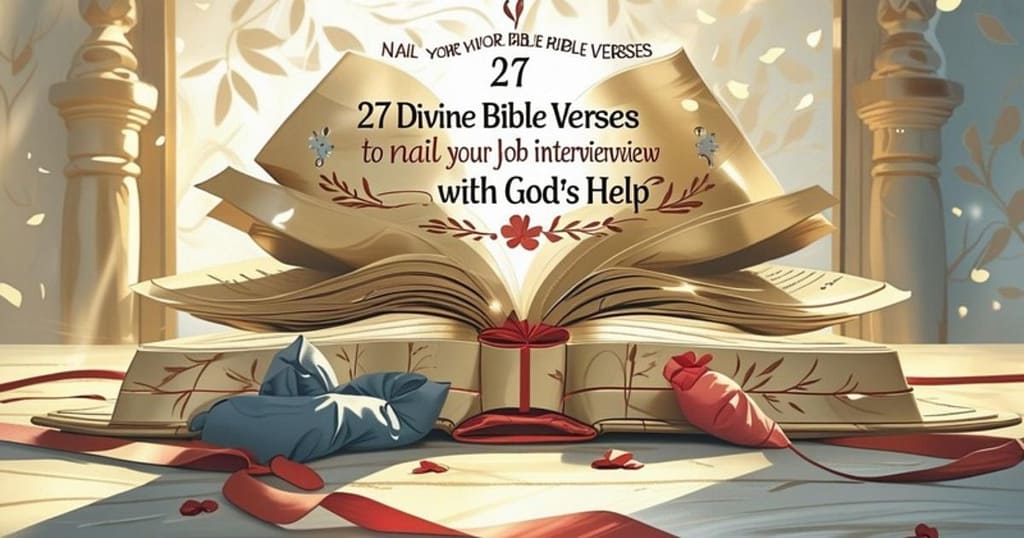 27 Divine Bible Verses to Nail Your Job Interview with God’s Help