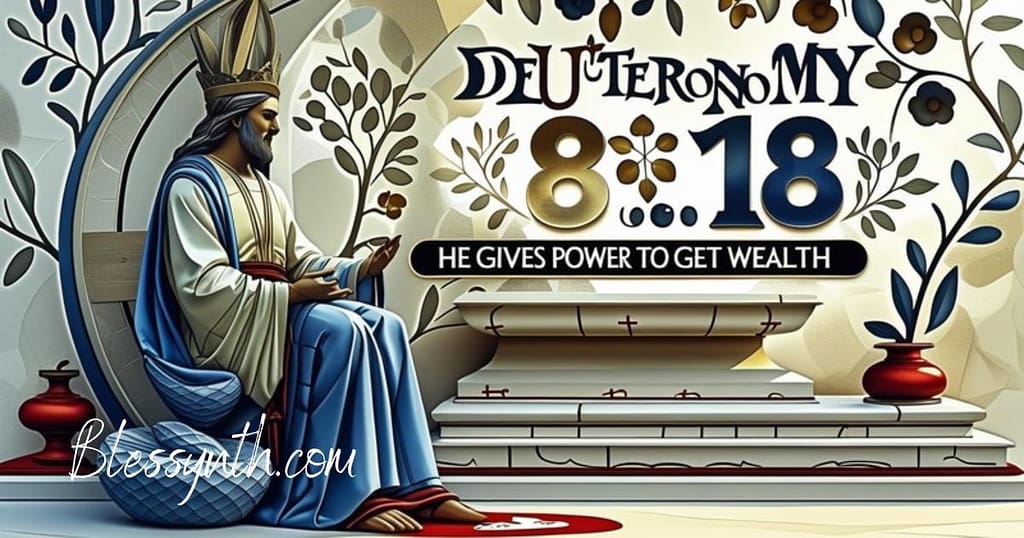 Deuteronomy 8:18 – "He gives power to get wealth."