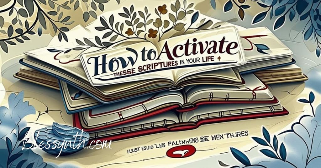 How to Activate These Scriptures in Your Life