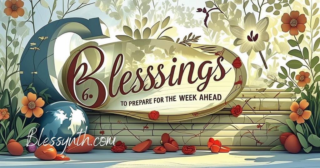 6. Blessings to Prepare for the Week Ahead