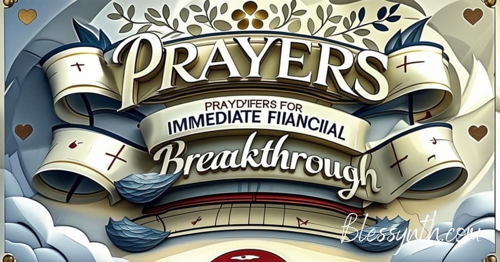 Prayers for Immediate Financial Breakthrough