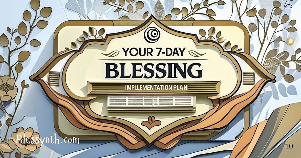 Your 7-Day Blessing Implementation Plan 
