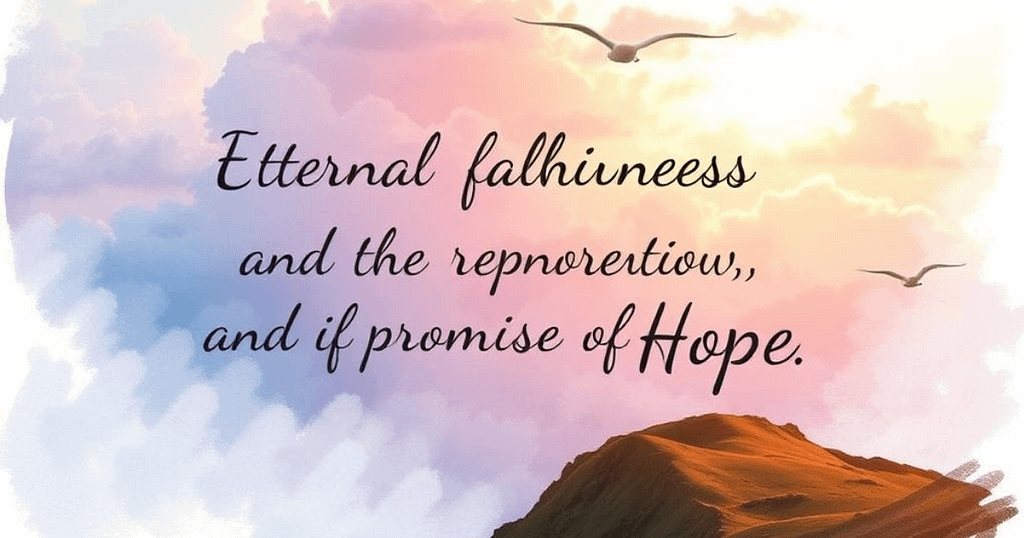 God’s Eternal Faithfulness and the Promise of Hope