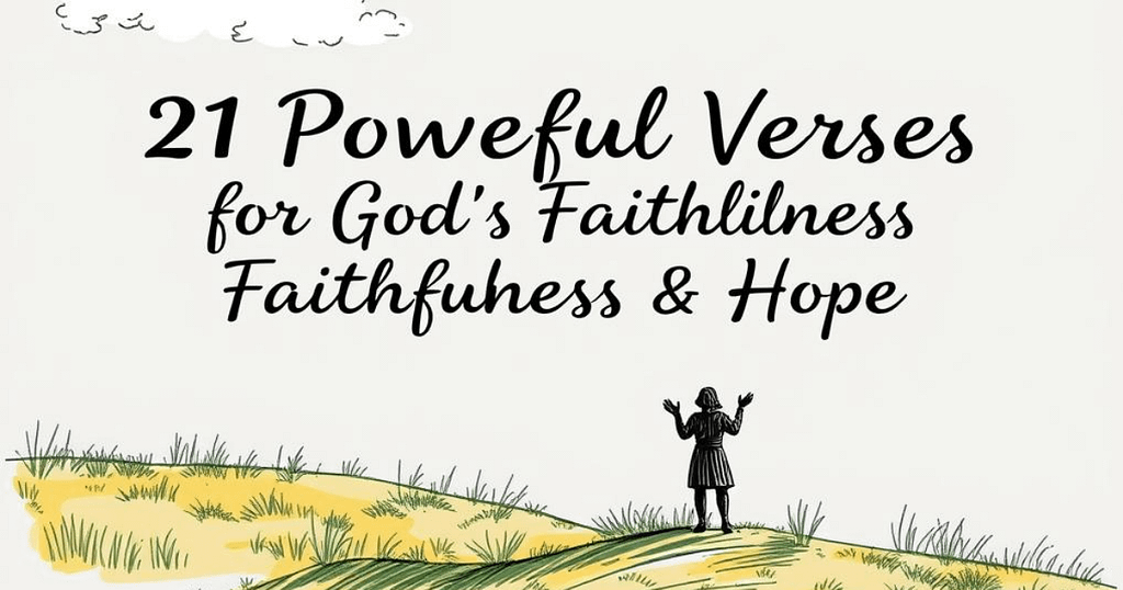 21 Powerful Verses for God’s Faithfulness & Hope