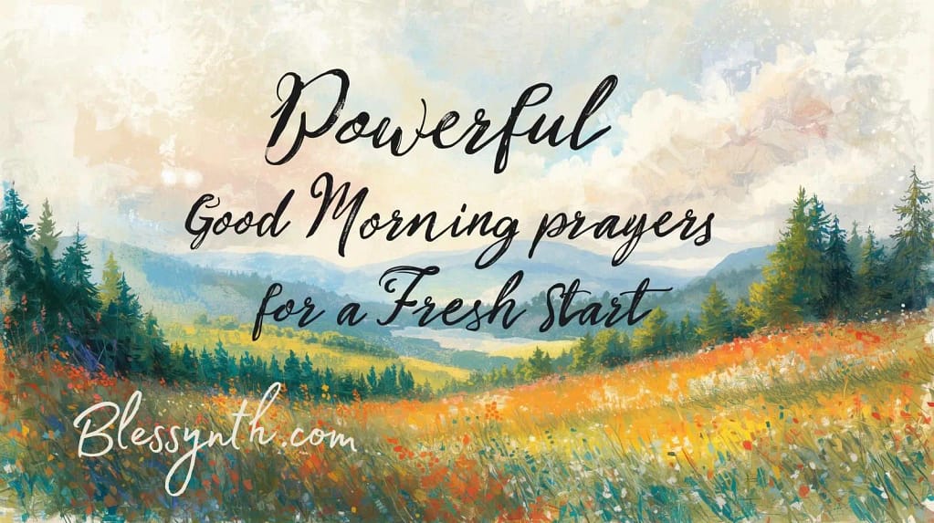 Powerful Good Morning Prayers for a Fresh Start