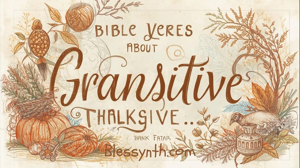 Bible Verses About Gratitude and Thanksgiving