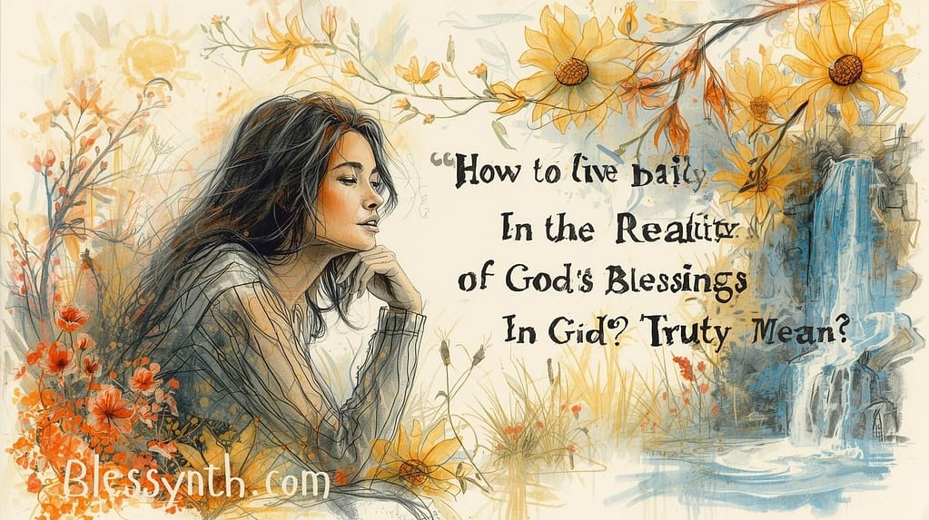 How to Live Daily in the Reality of God’s Blessings