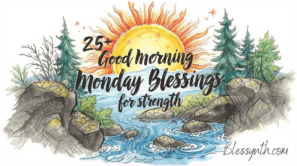 25+ Inspirational Good Morning Monday Blessings for Strength
