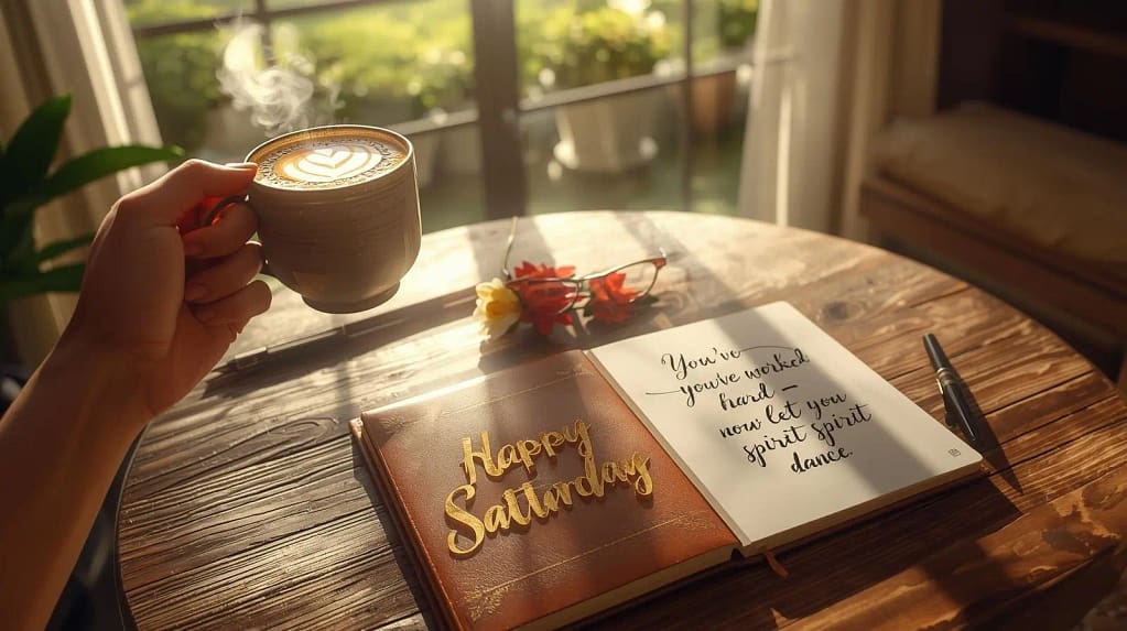 “Happy Saturday! You’ve worked hard — now let your spirit dance.”