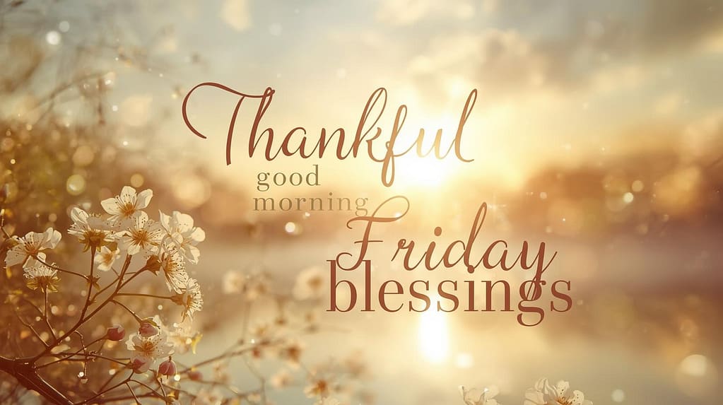 Thankful Good Morning Friday Blessings