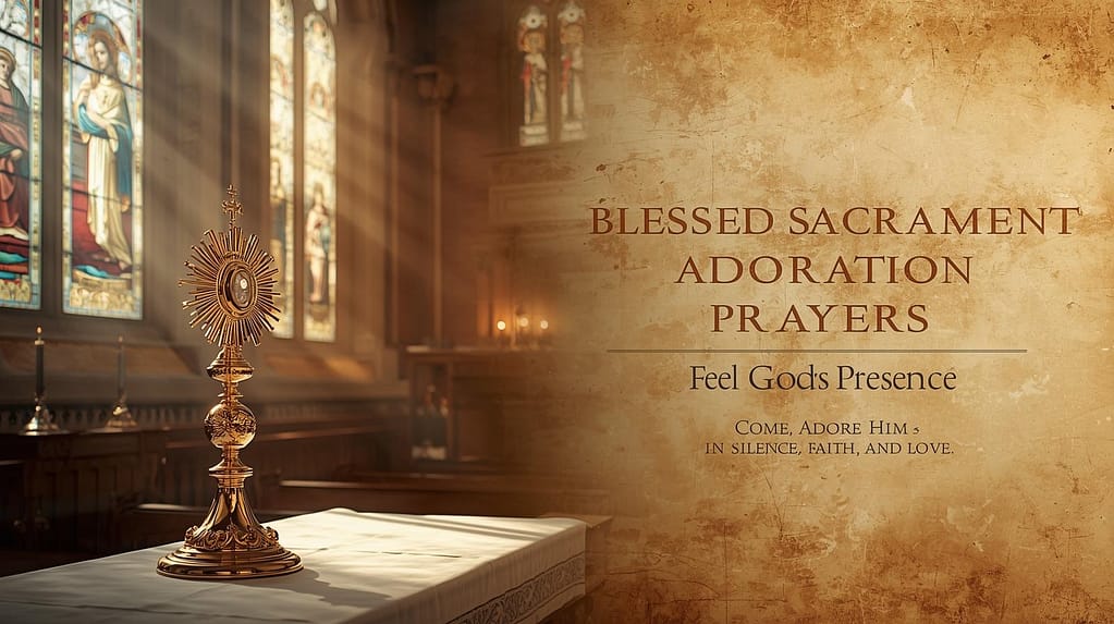 Blessed Sacrament Adoration Prayers: Feel God’s Presence