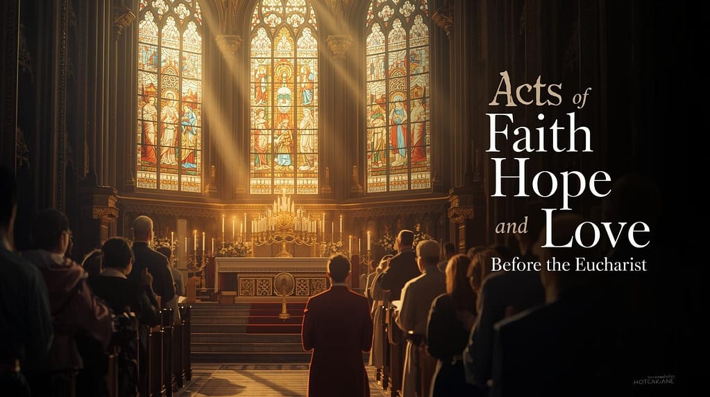 Acts of Faith, Hope, and Love Before the Eucharist