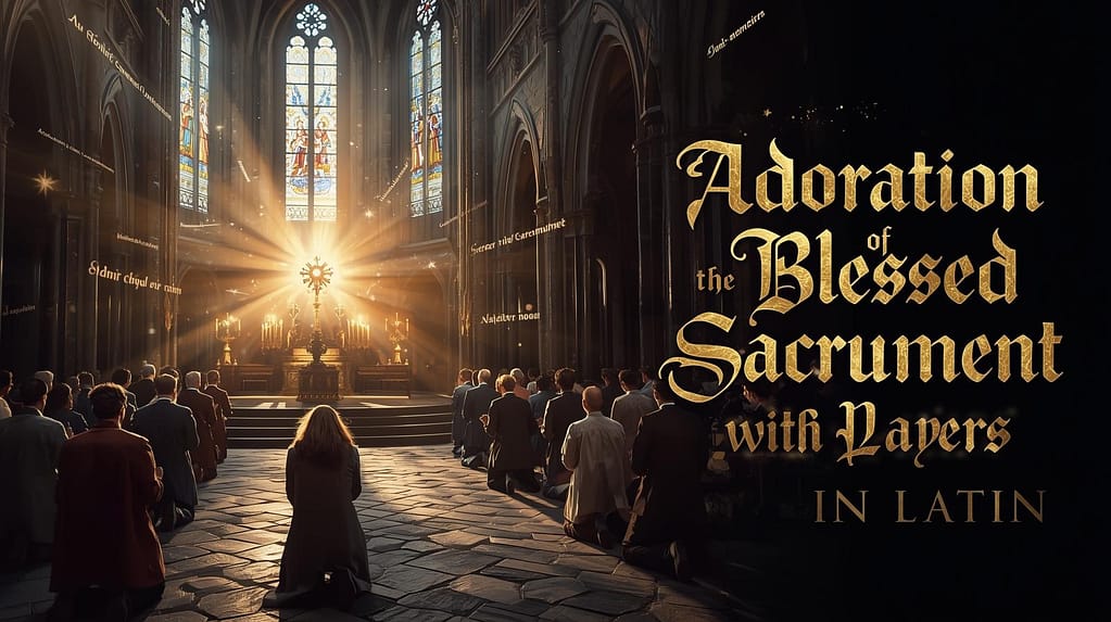 Adoration of the Blessed Sacrament Prayers in Latin