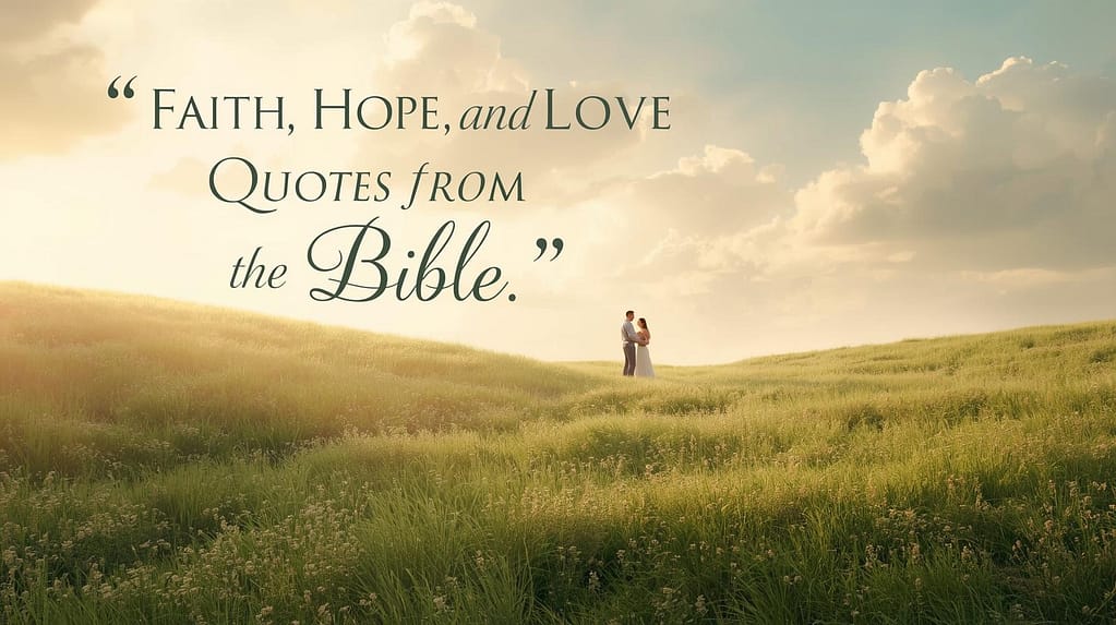 Faith, Hope, and Love Quotes from the Bible