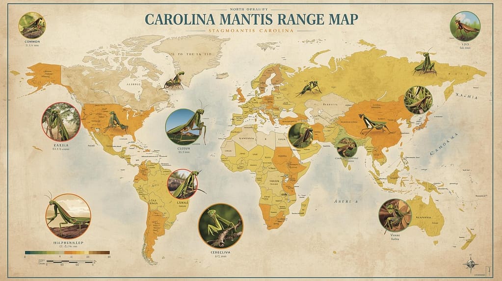 Carolina Mantis Range Map
