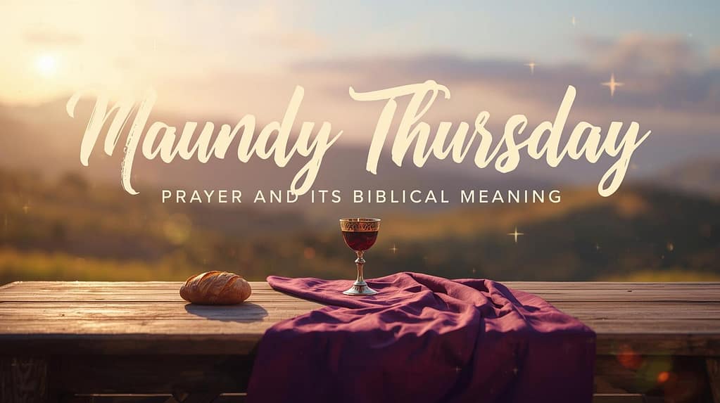 Maundy Thursday Prayer and Its Biblical Meaning