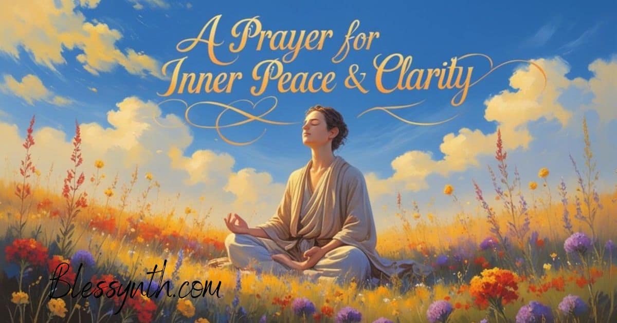 A Prayer for Inner Peace & Clarity
