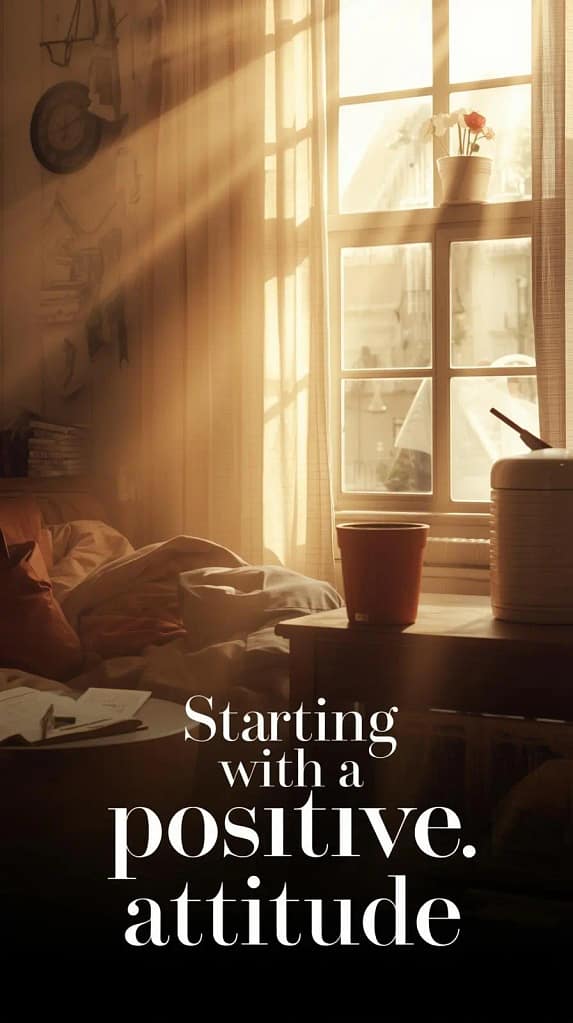 "The only way to have a good day is to start it with a positive attitude." – Unknown