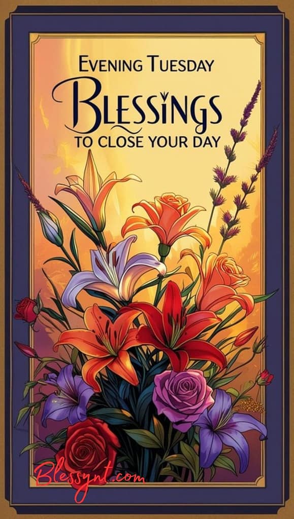 Evening Tuesday Blessings to Close Your Day